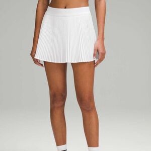 Lululemon Varsity High-Rise Pleated Tennis Skirt White